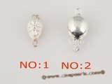 snc048 sterling silver push-in necklace clasp in wholesale