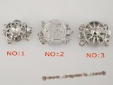 snc055 Round antique 925silver push-in jewelry clasp in factory price