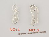 snc058 Wholesale sterling silver hook jewerly clasp with fish clawe design