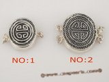 snc065 wholesale 925silver round push-in antique powerful mark clasp