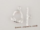 snc071 wholesale sterling silver toggle clasp in flower design