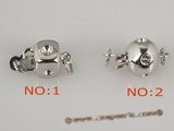 snc075 Wholesale 5pieces 925silver single jewelry clasp with zircon