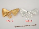 snc083 wholesale 28*55mm 952silver fan-shaped necklace clasps in low price