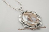 sp123 40*55mm oval pattern mother of pearl pendant in factory price