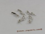 spm036 Five pieces 925silver pendant mounting with zircon beads