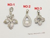 spm043 Five pieces sterling silver inserting pendant mounting on sale