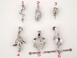 spm061 wholesale 925 sterling silver designer pendant mountings in  Five pieces