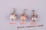 spp073 Sterling silver dolphin Pendant with bread pearl in wholesale