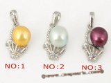 spp094 wholsale special colorized freshwater bread pearl pendant necklace