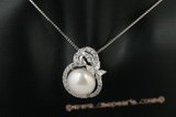 spp183 Timeless sterling silver bread pearl pendant for Xmas gift
