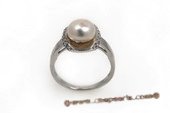 spr114 Sterling Silver Freshwater Bread Pearl Ring
