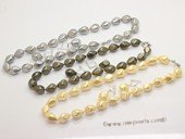 spset049 12*16mm baroque nugget shape shell pearl Princess necklace and earrings on sale