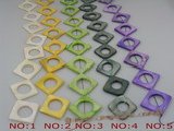 ss001 Five strands 25mm square shell beads wholesale, different color