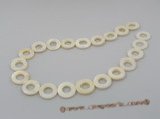 ss010 Five strands 20mm orbicular white shell beads strands whol
