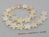 ss012 Five strands 20mm stellate white shell beads strands whole