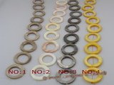 ss015 Five strands 30mm orbicular shell beads wholesale, different color