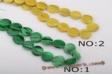 ss039 Five strands 18mm coin shape shell strand wholesale