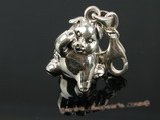 stp012 Expertly-crafted pig Charm in Sterling Silver