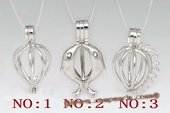 Swpm001 Sterling silver Wish pearl pendants (cages) wholesale