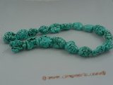 tqs003 12*22mm green irregular shape turquoise strand wholesale,