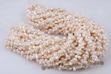 twin004 6*10mm white mid-drilled peanut/twin pearl strand on sale