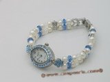 wbr102 Designer potato pearl stretchy watch bracelet in wholesale