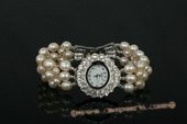 wbr274 Handcraft freshwater rice pearl watch and bracelet