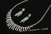 Wnset004 Hand-crafted Stunning Sparkle Rhinestone Jewelry Set