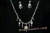 Wnset014 Gorgeous designer Rhinestone & Crystal Wedding Jewelry Set