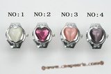 wr004  Heart watch face man made crystal ring watches