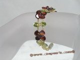 zbr007 Handmade 7.5inch layers flower design Zircon beads Bracelet