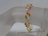 zbr013 petals flowers design Zircon beads Bracelet in wholesale